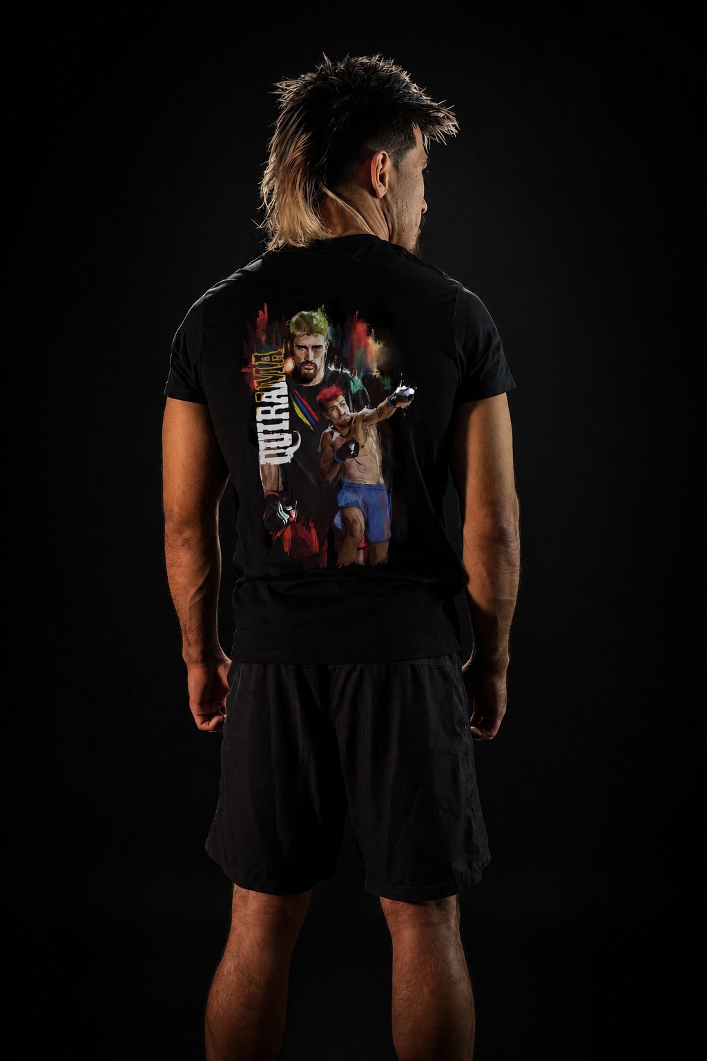 Character tee — back, painted character